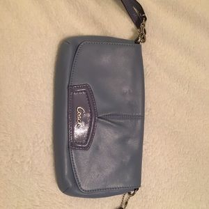 Large coach wristlet - never been used!!
